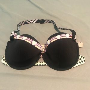 VS Bikini Top Black/multicolored  sz 34D